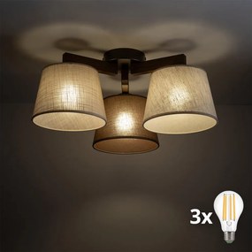 BRILAGI - lustră LED aplicată LATTE 3xE27/15W/230V pin/mix