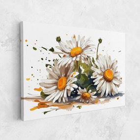 Tablou Canvas, 20x30cm, Dormitor si Living, Flori, Margarete, White Beautiful Daisy
