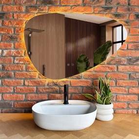 Rea Aura lavoar 50.5x38.5 cm ovale de blat alb REA-U4620