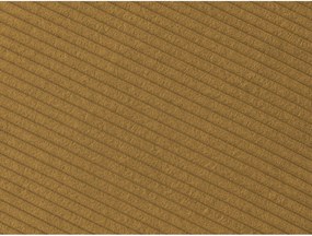 Canapea galben-muștar cu tapițerie din catifea reiată 250 cm Tina – Bobochic Paris