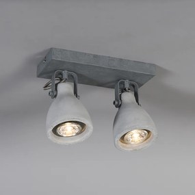 Spotlight industrial gri beton 2 lumini - Creto