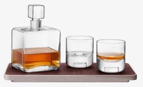 Set pentru whisky cu tavă din frasin cu furnir de plută - LSA International