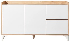 Comodă Tuvantille 32 (Stejar safir + alb). 1127520