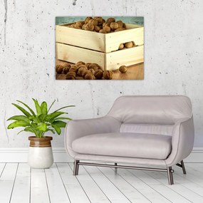Tablou - Natură moartă de toamnă cu nuci (70x50 cm)