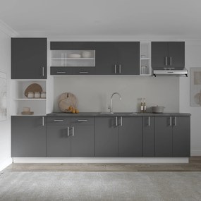 Corp haaus Karo, Antracit/Alb, 20 x 50 x 80 cm
