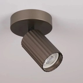 Spot din aluminiu canelat Anna bronz