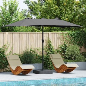 vidaXL Parasol de Grădină Antracit 385 x 209 x 244 cm țesătură