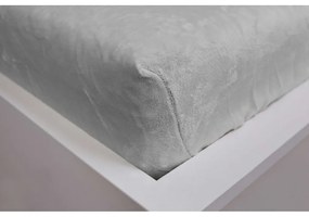 Cearceaf gri din micropluș cu elastic 180x200 cm – Jerry Fabrics