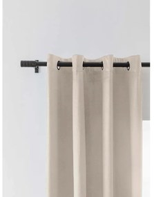 Draperii opace VELVET bej 140x250 cm (2 buc), inele metalice