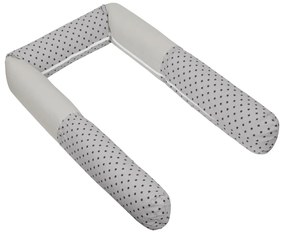 Bellatex Crib Mantinet cilindru Stars gri, 240 cm