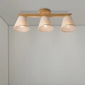 Lustră aplicată Brilagi ANTHONY 3xE14/40W/230V stejar/bej