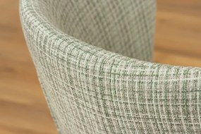 Set 2 scaune stil retro cu tesatura in carouri LYON verde-roz