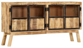 vidaXL Servantă, maro și negru, 160x30x80 cm, lemn de mango nefinisat