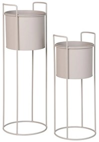 Ghivece decorative 2 buc. din metal ø 21,5 cm Rabo – House Nordic