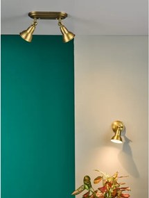 Där Lighting NAT0742 - Aplică de perete tip spot NATHANIEL 1xGU10/11W/230V alamă