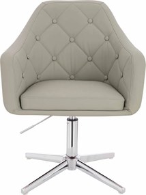 HR831CROSS Scaun Culoare in  Piele Ecologica Premium Soft cu Bază Cromata