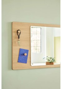 Oglindă de perete cu ramă din lemn 80x50 cm Split – Hübsch