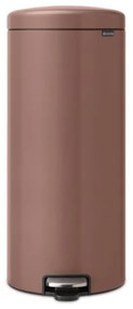 Cos de gunoi cu pedala Brabantia NewIcon 1008853, 30 L, Inchidere lina, Baza antiderapanta, Maro satinat