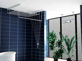 ShopJK USCATOR RUFE DE TAVAN ALB, 7 - BARE, 200 CM