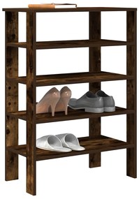 vidaXL Pantofar, stejar fumuriu,61x32x87,5 cm, lemn prelucrat