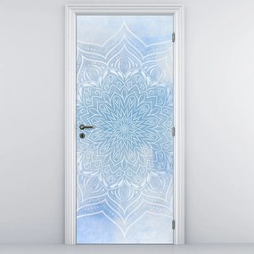 Fototapet pentru ușă - Mandala de iarnă (95x205cm)