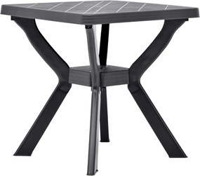 vidaXL Masă de bistro, antracit, 70 x 70 x 72 cm, plastic