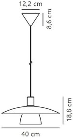 Lustră pe cablu Nordlux VERONA 1xE27/40W/230V
