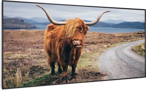 Klarstein Wonderwall Air Art Smart, încălzitor cu infraroșu, vacă, 120 x 60 cm, 700 W