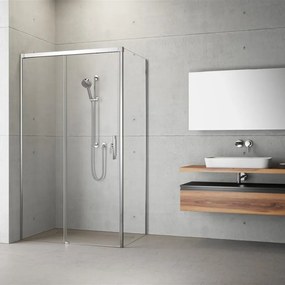 Cabina de dus dreptunghiulara cu usa glisanta Radaway Idea KDJ 100x75 cm crom-transparent stanga