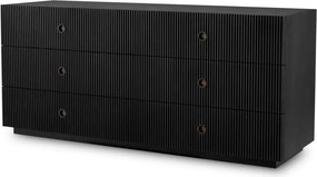 Comoda design LUX, Furnir de stejar gri carbune, Dimitrios