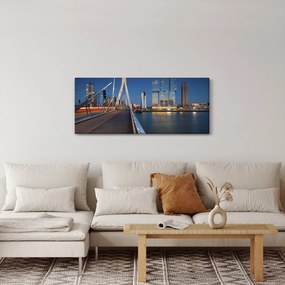 Tablou - Amurg în Rotterdam, Olanda (120x50 cm)