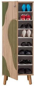 Mobilier Hol Beside 24 (stejar sonoma + verde) . 1093988