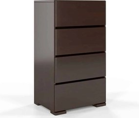 Comodă lemn masiv TerraCraft Fag 4 Sertare, 60 × 45 × 108 cm - Natural