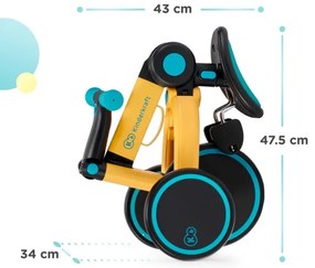 KINDERKRAFT - Bicicletă 3în1 4TRIKE pentru copii, roz