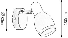 Rabalux 6060 - Lampa spot ELITE 1xE14/40W/230V