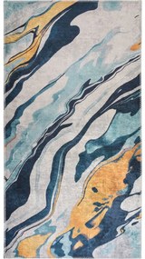 Covor tip traversă galben-albastru lavabil 80x200 cm Colors of Joy – Vitaus