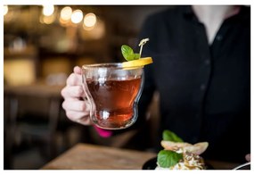 Căni 2 buc. pentru cappuccino/cu perete dublu din sticlă 370 ml Bolla – Vialli Design