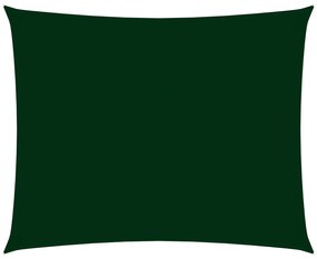 Parasolar verde inchis 3,5x4,5m tesatura oxford dreptunghiular Morkegronn, 3.5 x 4.5 m