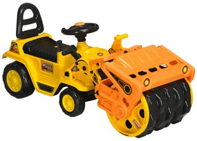 HOMCOM Excavator cu role, sunet realist, masina de constructii pentru copii, camion de constructii | AOSOM RO