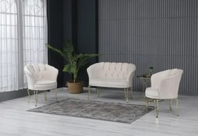 Set canapea Viena 2+1+1Homs textil bej-auriu,30703