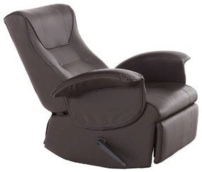 Fotoliu relaxant, piele eco maro , ROMELO C3