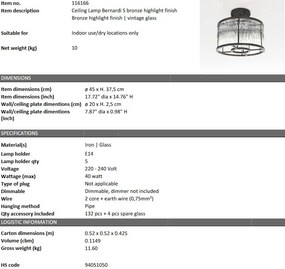 Lustra aplicata Bernardi S, bronz 116166 HZ
