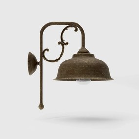 Aplica de perete exterior IP44 realizat manual din alama Lipari