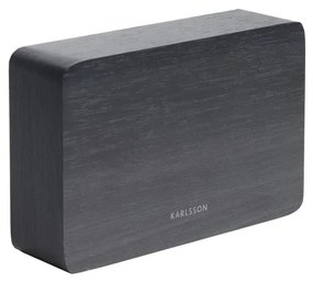 Ceas alarmă cu aspect de lemn Karlsson Square, 15 x 10 cm