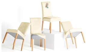 Huse crem 4 buc. elastice pentru scaun 48 cm Sento – Restilo