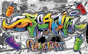 Fototapet - Graffiti colorat (152,5x104 cm), în 8 de alte dimensiuni noi