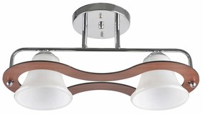 Lustra Mina LY-3361, 2xE27, alba+argintie+maro, IP20, Klausen
