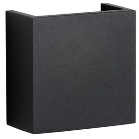 Aplica LED de perete cu lumina ambientala design modern Gent negru