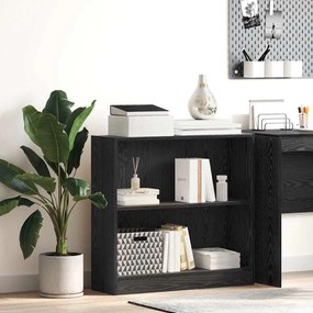 vidaXL Bibliotecă Stejar negru 80 x 24 x 109 cm PAL