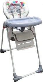 Scaun de masa pentru copii si bebe Baby Care™ CC reglabil in 3 trepte, Pliabil, Centura de siguranta, Sezut comfortabil, Masuta detasabila, Pozitie